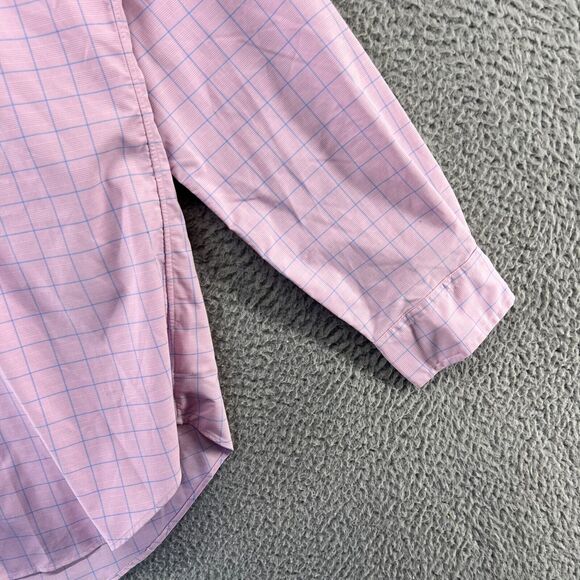 Ralph Lauren Shirt Men's Medium Pink Plaid Plaid Checkered Button Down Pony NEW - Picture 2 of 12